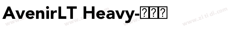 AvenirLT Heavy字体转换